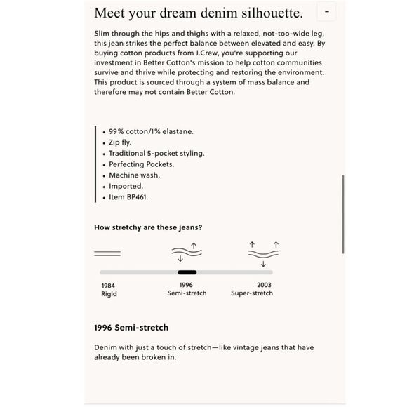 J.Crew High-Rise Slim Wide-Leg Jeans White 1996 Stretch Size 30 NWT Fair Trade - Picture 5 of 11